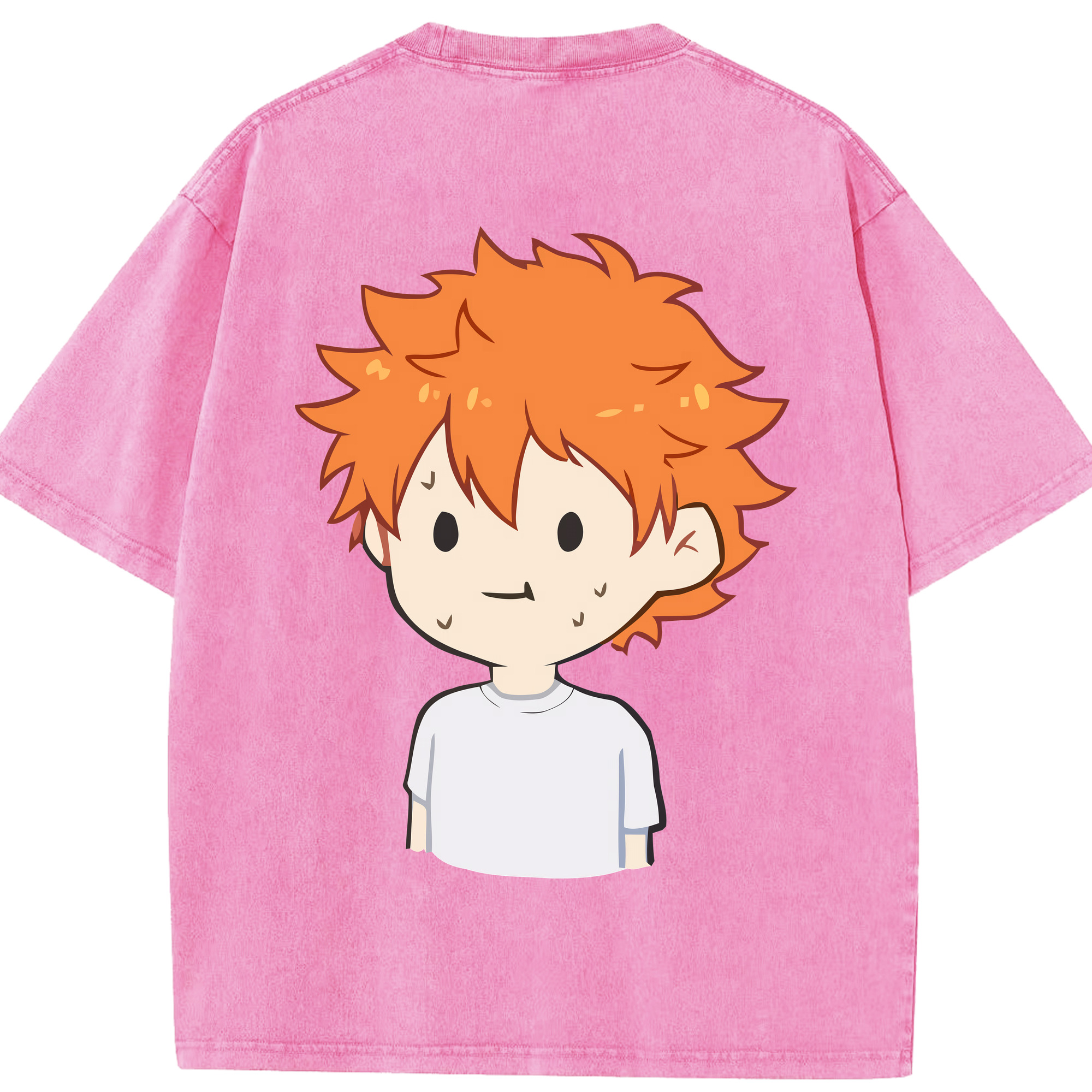 （画像用） ハイキュー!! Haikyu!! 綿100% ヴィンテージ風 半袖Tシャツ（背面プリント）